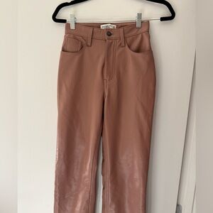 Barely worn size 24 vegan leather pants from Abercrombie and Fitch